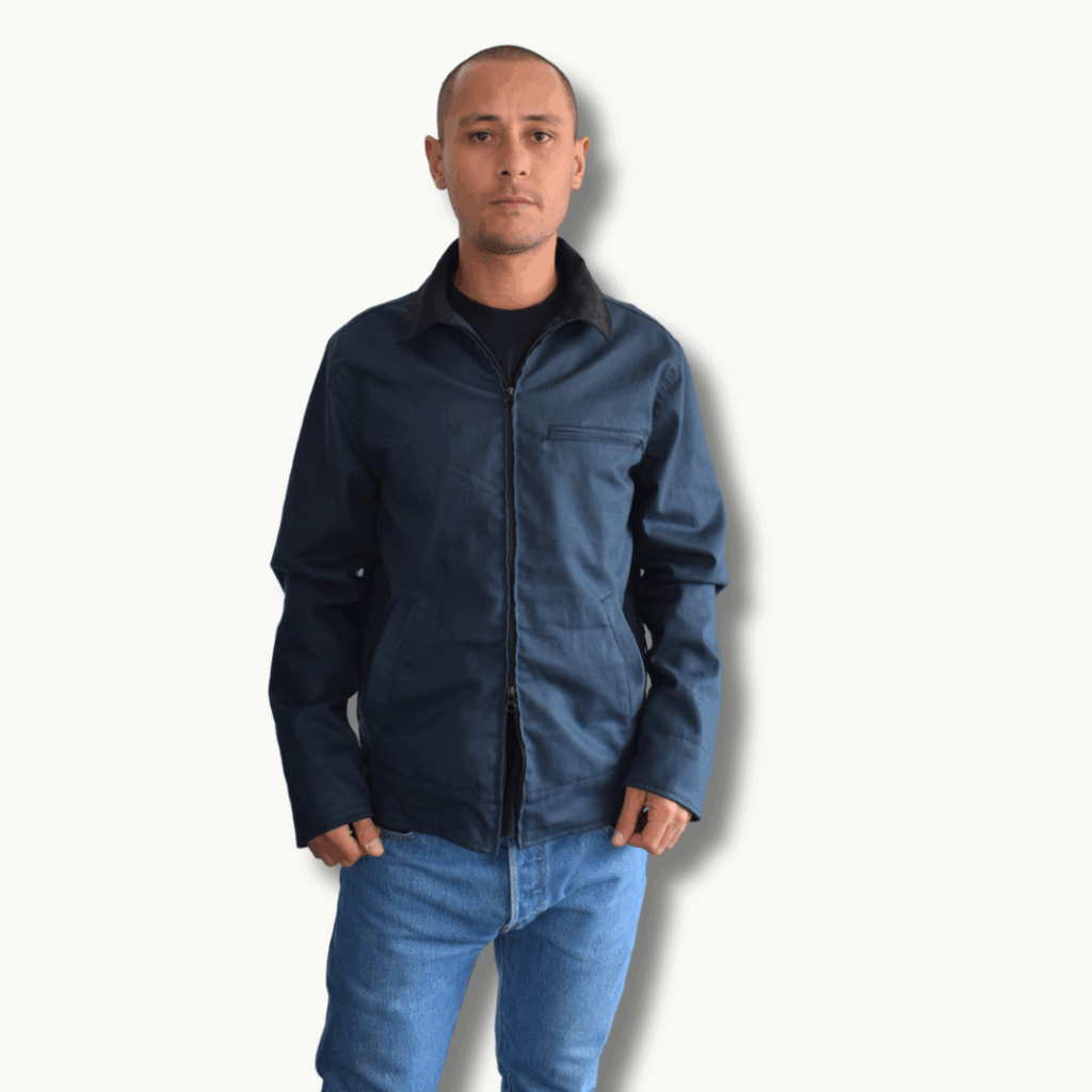 Chaqueta cazadora azul