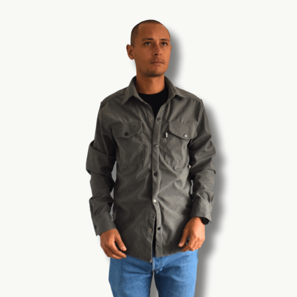 Camisa pana gris