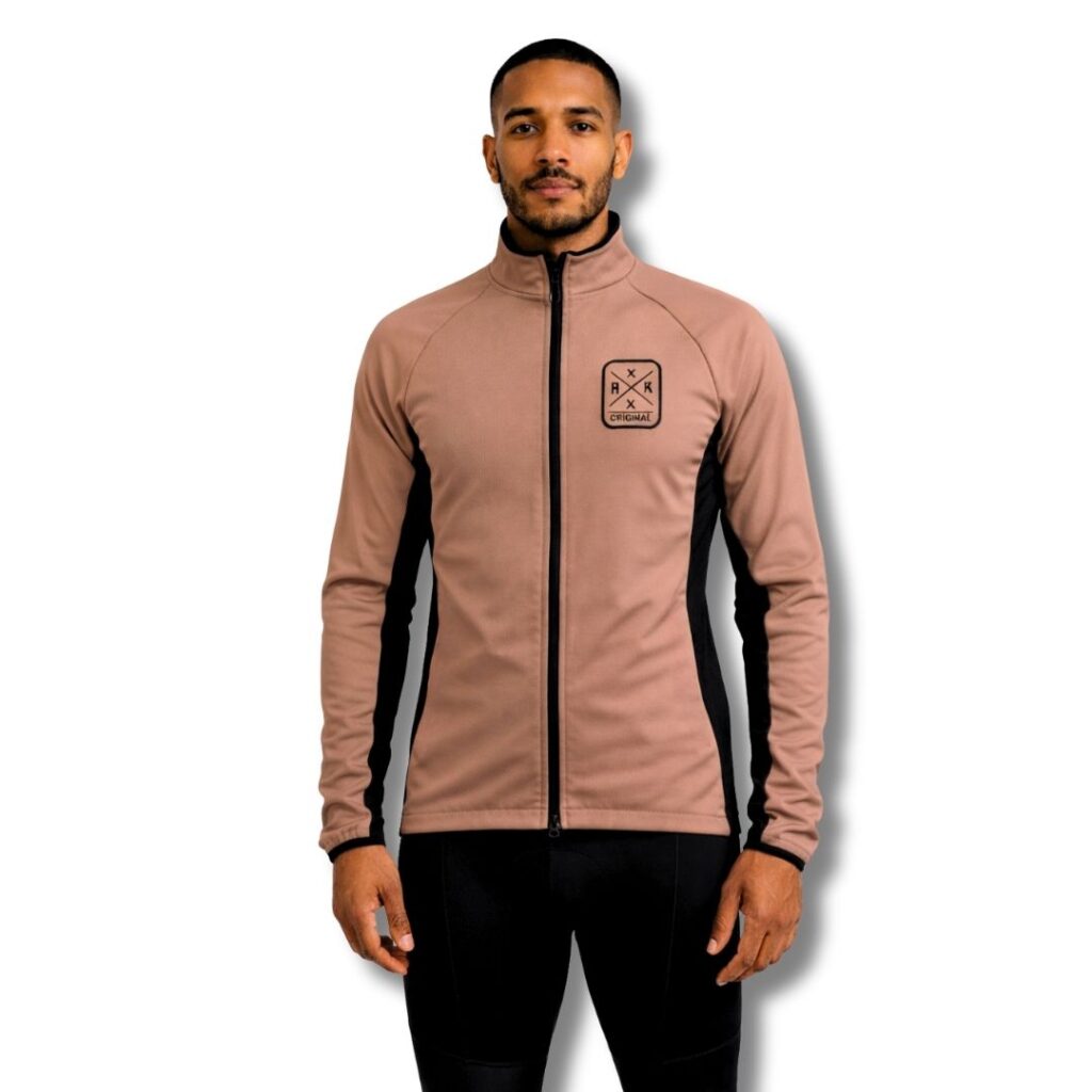 Chaqueta de gravel piel