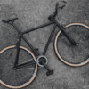 Bicicleta single speed raw negra