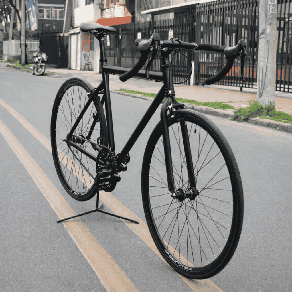 Bicicleta single speed drop negra