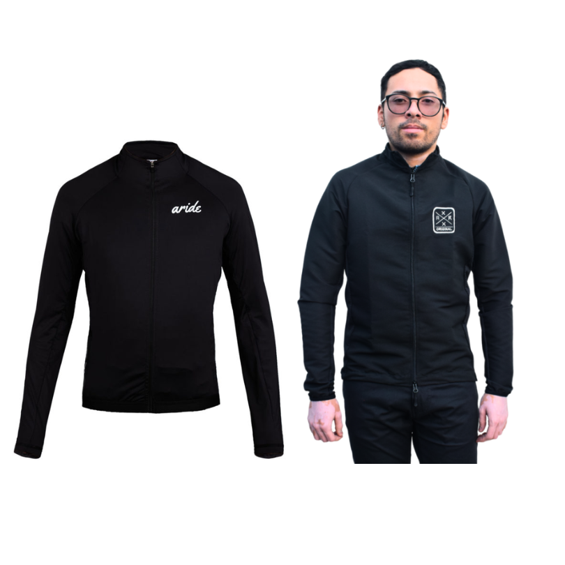 Jersey manga larga rcc + chaqueta gravel