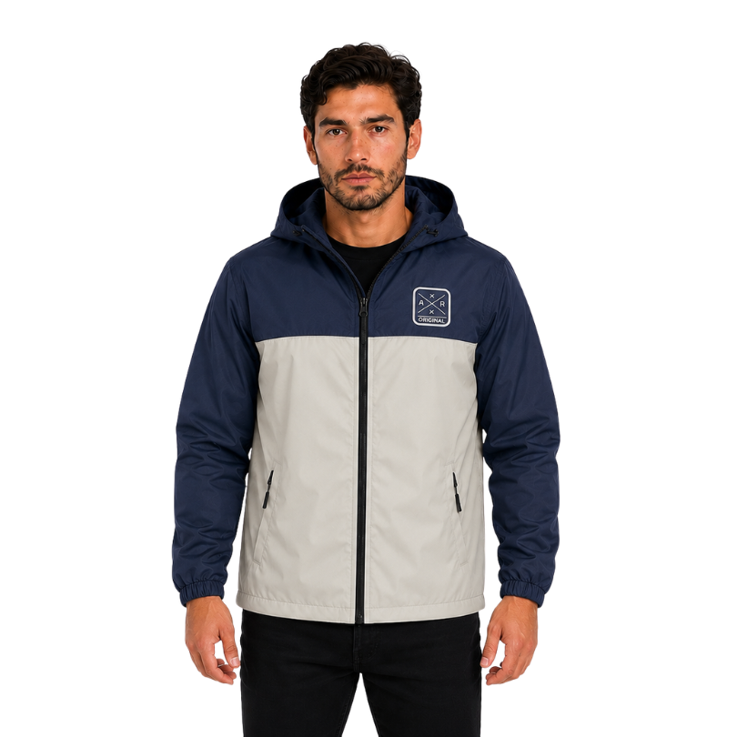 Chaqueta slim commuter azul beige