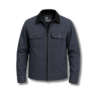 Chaqueta cazadora lino azul