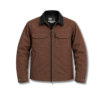 Chaqueta cazadora lino cafe